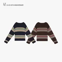 AZ-XJ 山羊绒撞色毛衣 CC118 新款NEW 