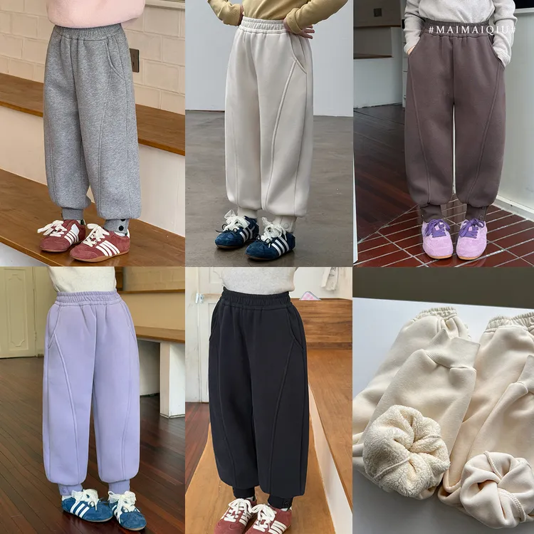 现货「麦麦秋」【暖绒结界】云舒绒女冬季加绒保暖螺纹收脚裤GD2620