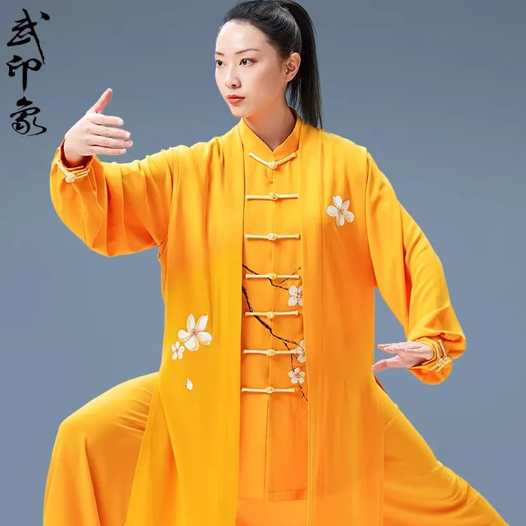 太极服女春秋季新款三件套太极拳练功服高端飘逸太极服武印象旗舰