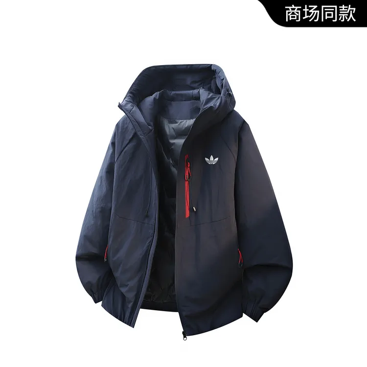 【官方奥特莱斯】羽绒服男冬季2025新款情侣户外冲锋衣轻薄连帽外套