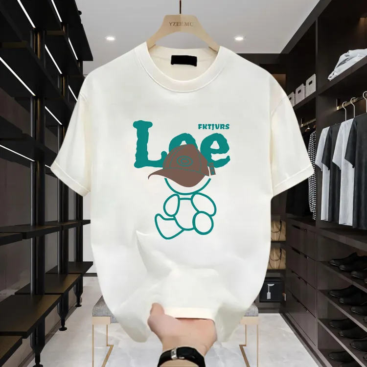 美式痞帅2025夏季新款潮流纯棉T恤宽松圆领爆款休闲百搭上衣ins男