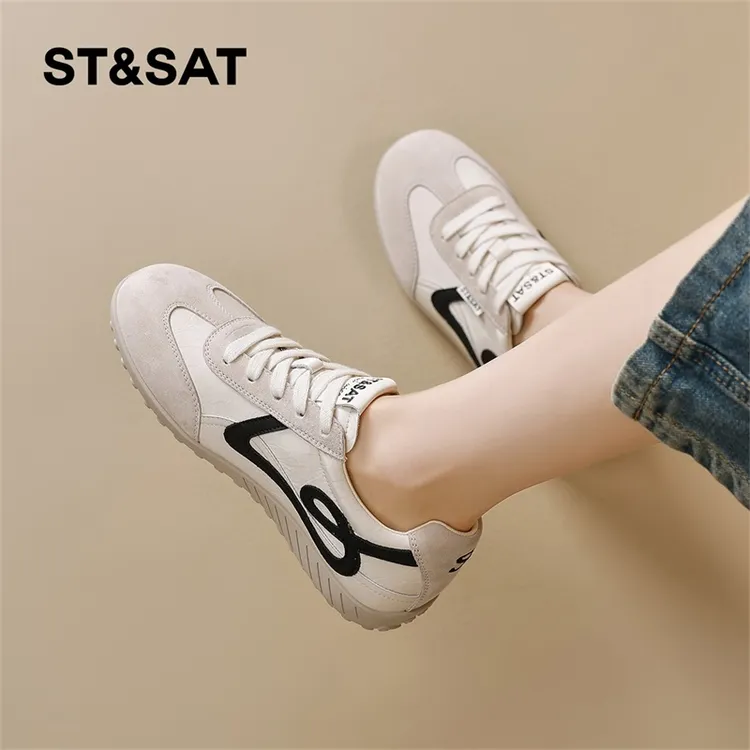 星期六复古软底德训鞋女款2025年新款秋季百搭舒适休闲运动板鞋子