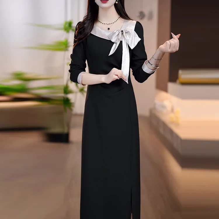 连衣裙2025新款女春秋十三行今年流行爆款高档长袖气质轻奢高级感
