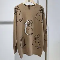 朵以2024商场同款正品时尚百搭宽松套头毛衣上衣39DD539072