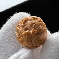雷神金蟾 猴头核桃核雕