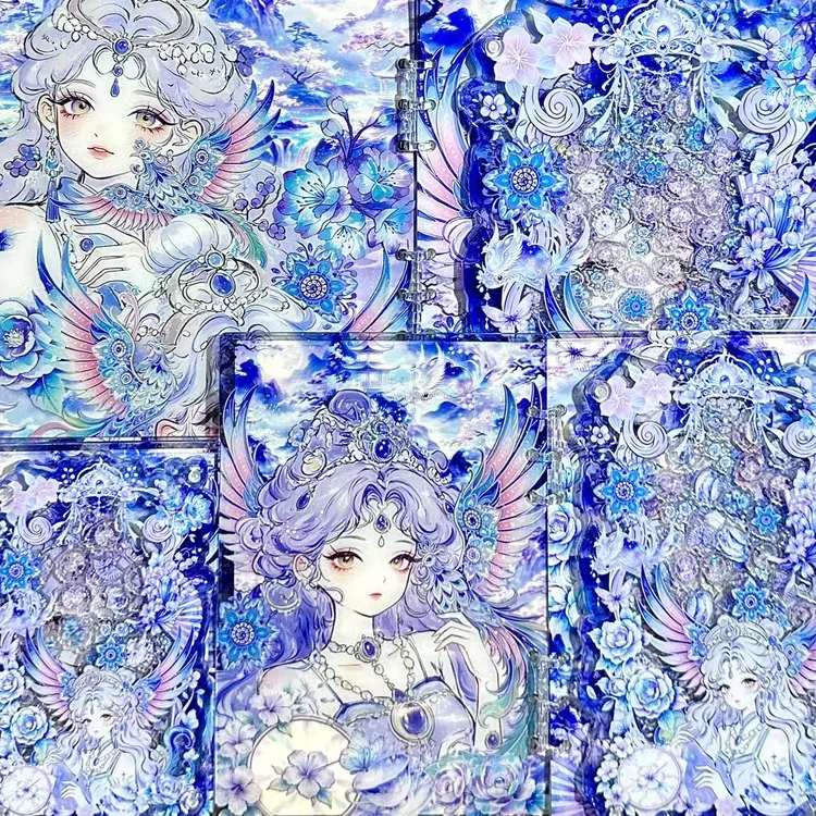 【山海经神兽•朱雀】高定摇摇本套餐活页本手工DIY收纳盒亚克力