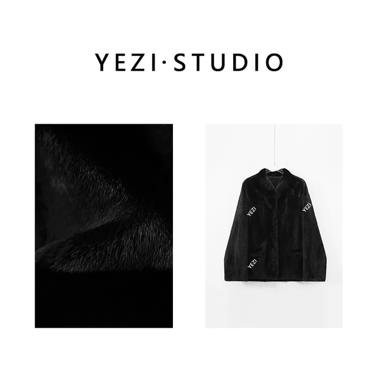 【现货】【宝嘉美】丹麦進口皇冠级小母貂蝙蝠袖水貂皮草外套25331003