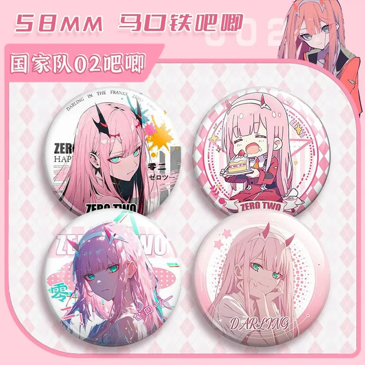 合金胸针 DARLING in theFRANXX 周边02国家队徽章吧唧痛包挂件款