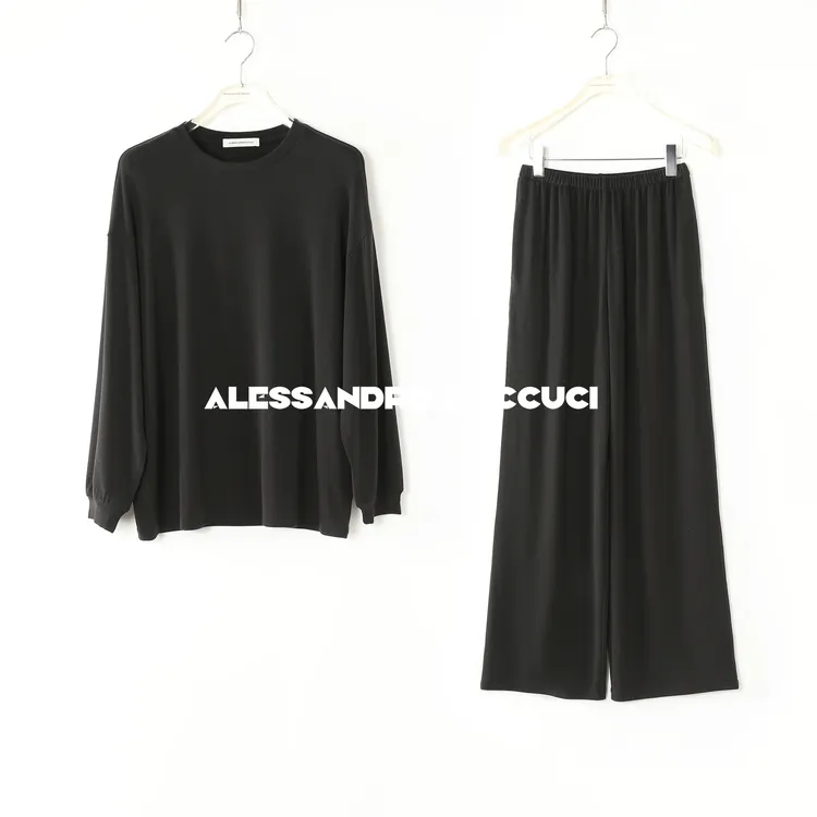 AP洛哥51025TT/51046KC【听闲】莱赛尔圆领长袖T恤/休闲长裤2025春