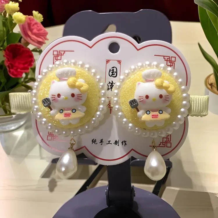 女童发饰对夹头饰纯手工儿童卡通可爱饰品