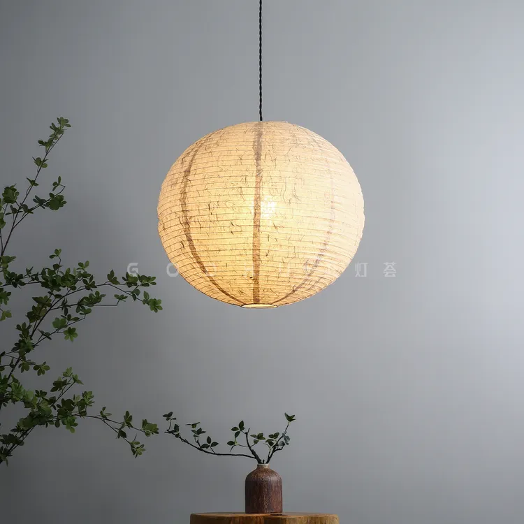 宋式美学宣纸吊灯禅意茶室吊灯客厅民宿阳台网红装饰新款中山灯具