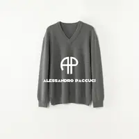 AP洛哥54296ST【麦芬】100羊绒V领长袖粗针时尚百搭套头针织衫女装