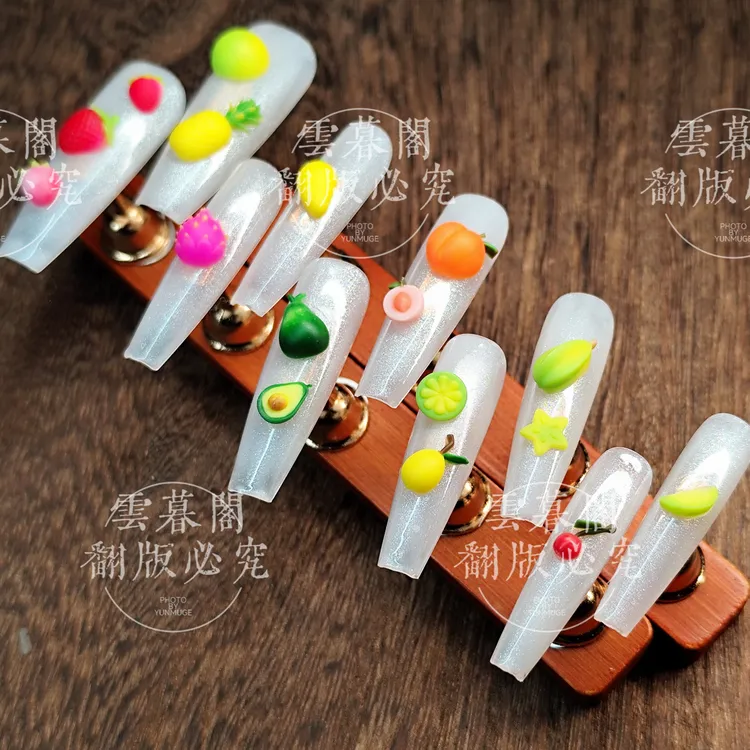 雲暮阁水果派硅胶美甲模具超大版