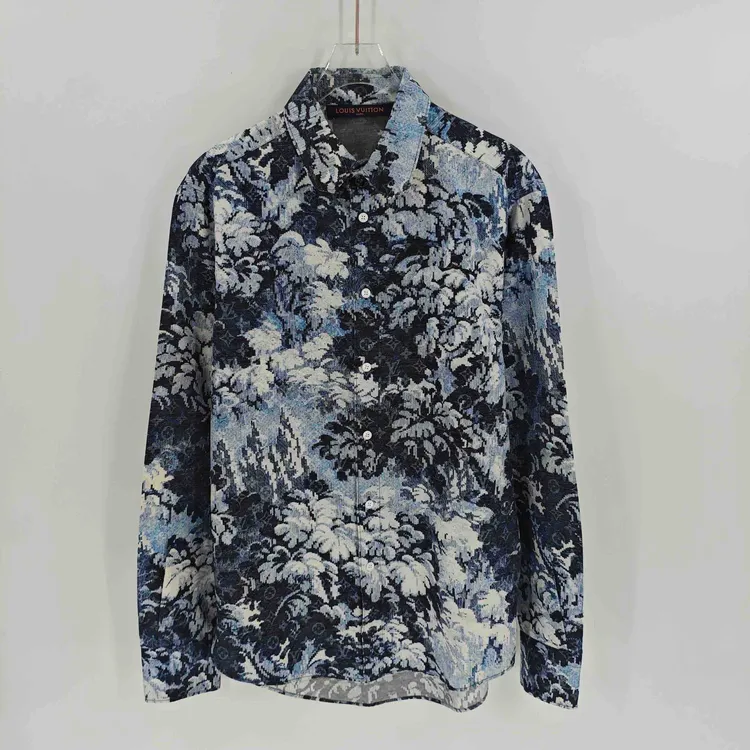99新 LouisVuitton/路易威登 满印桑蚕丝衬衫外套/S码/Sw24618