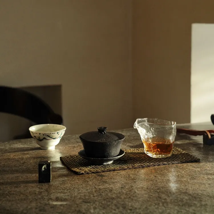 郑明忠<明道>公道杯190cc手工吹制透明茶具高硼硅食品级分茶器