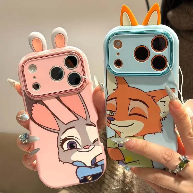 贴贴朱迪尼克耳朵适用苹果17/16promax手机壳华为vivooppo小米15