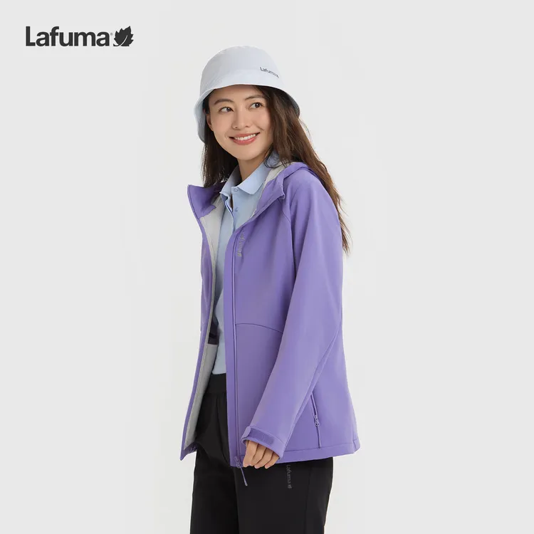 LAFUMA乐飞叶户外26春防泼水cordura耐磨女薄绒软壳外套LFJA6AF60