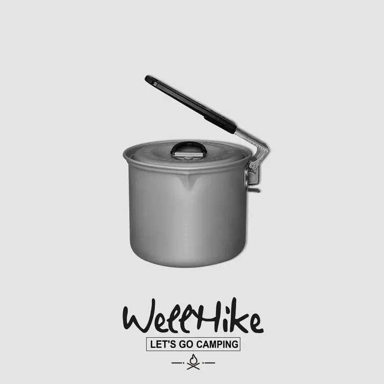 周航专属户外露营小奶锅折叠便携小铝锅煮面烧水锅多功能野外炊具