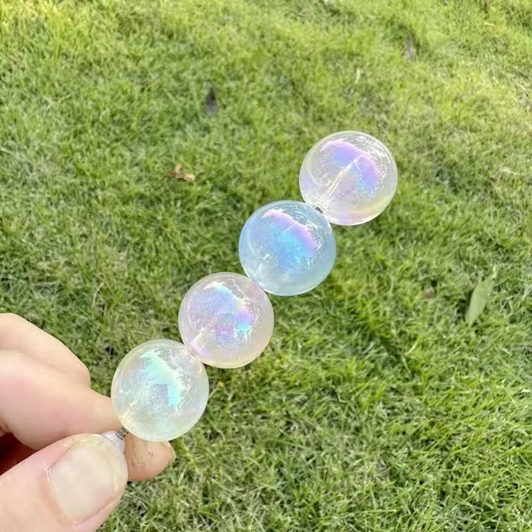 diy夜光高货20mmUV人鱼姬直孔珠子DIY发饰车挂手机链饰配串珠材料