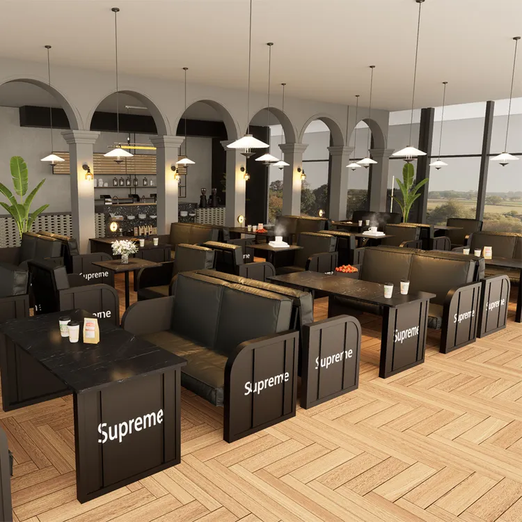 工业风沙发火锅店小酒馆集装箱卡座沙发卡座餐饮商用餐桌酒吧桌椅