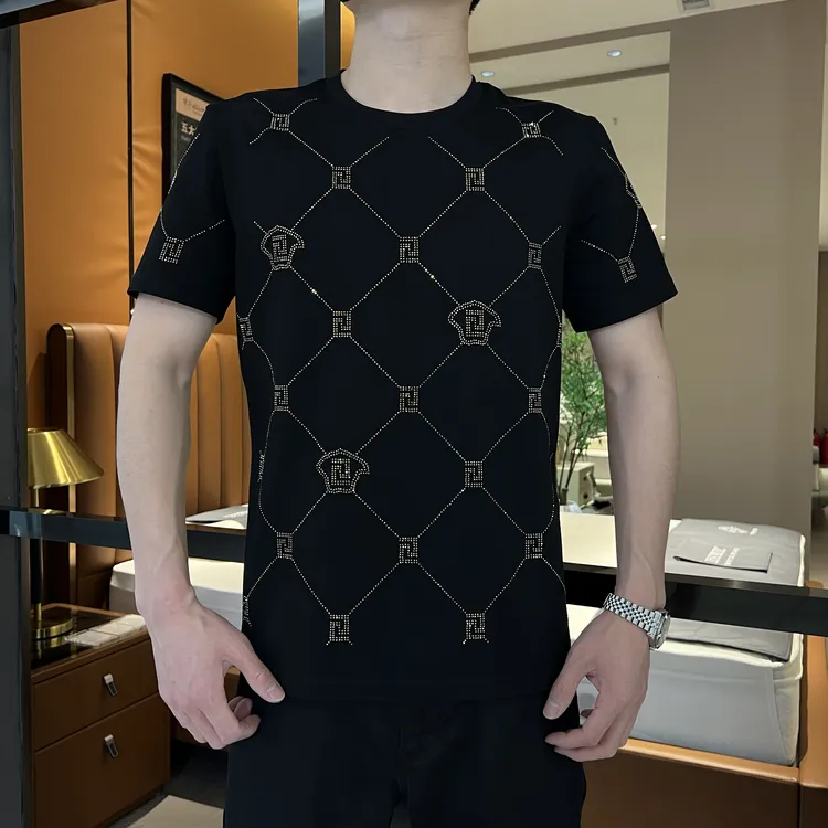 男士轻奢高品质短袖T恤时尚百搭休闲商务圆领短袖