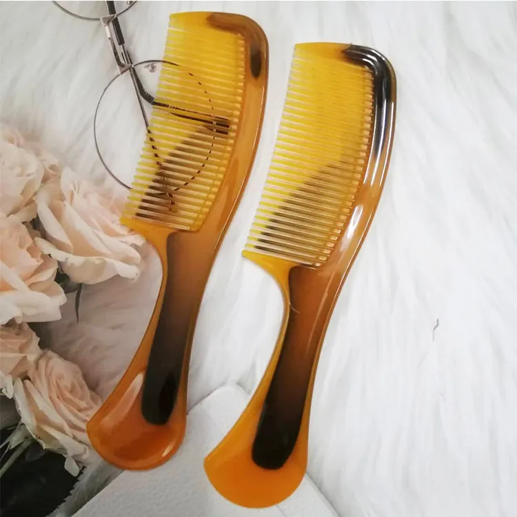 【加厚加大】牛筋梳子塑料耐热折不断便携按摩家用直柄梳头梳子