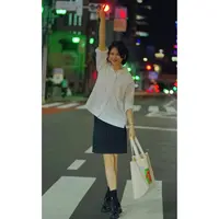 我是摩羯 澳门半岛 玛丁双面面料百搭开衩松紧腰短款长款针织半裙