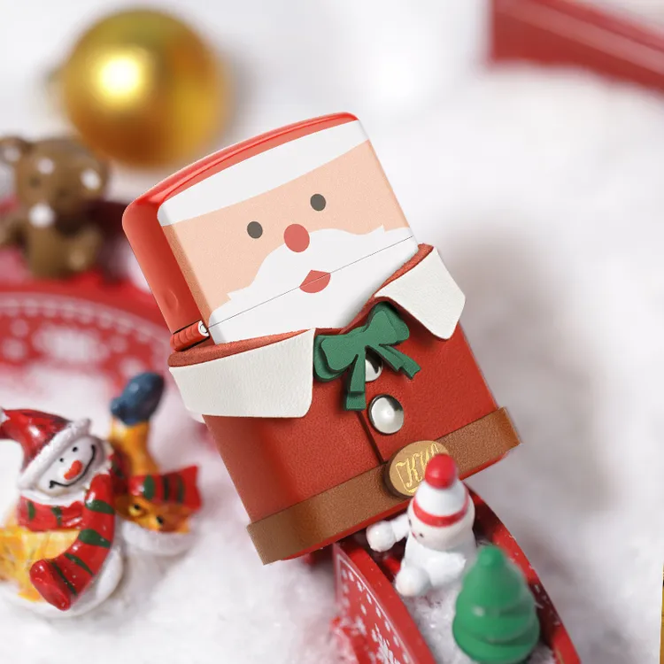 圣诞老人kw卡尔威登打火机圣诞节送男友礼物创意防风砂轮煤油火机