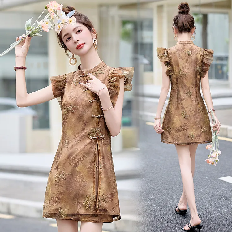 新中式风短裤套装女2025夏新款巨好看的气质减龄穿搭一整套