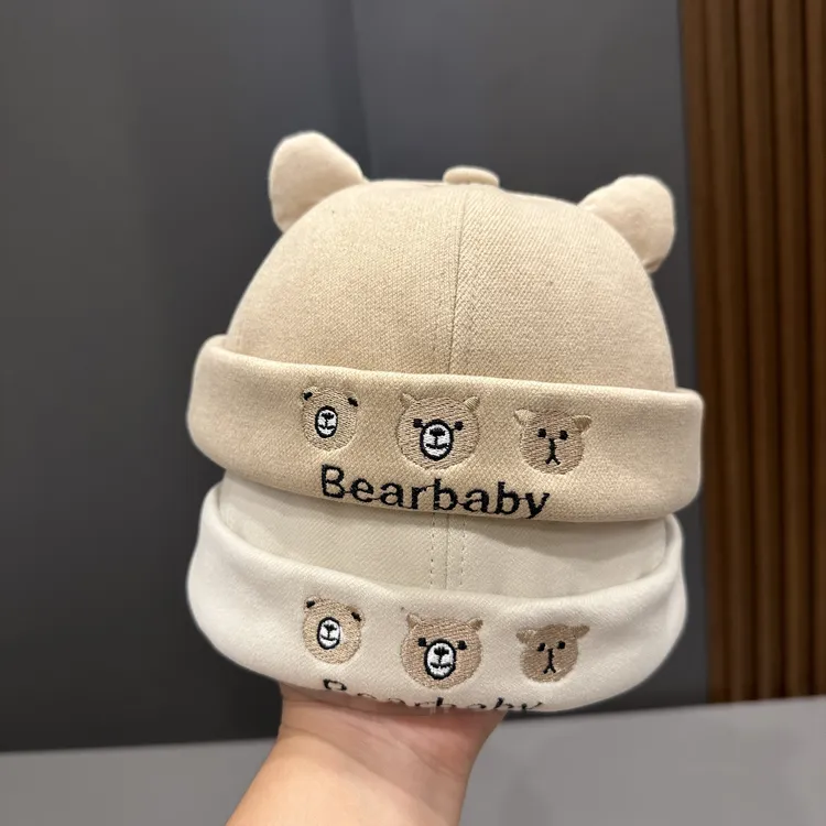 春秋冬宝宝帽子可爱小熊地主帽韩系卡通户外防风男女童婴幼瓜皮帽