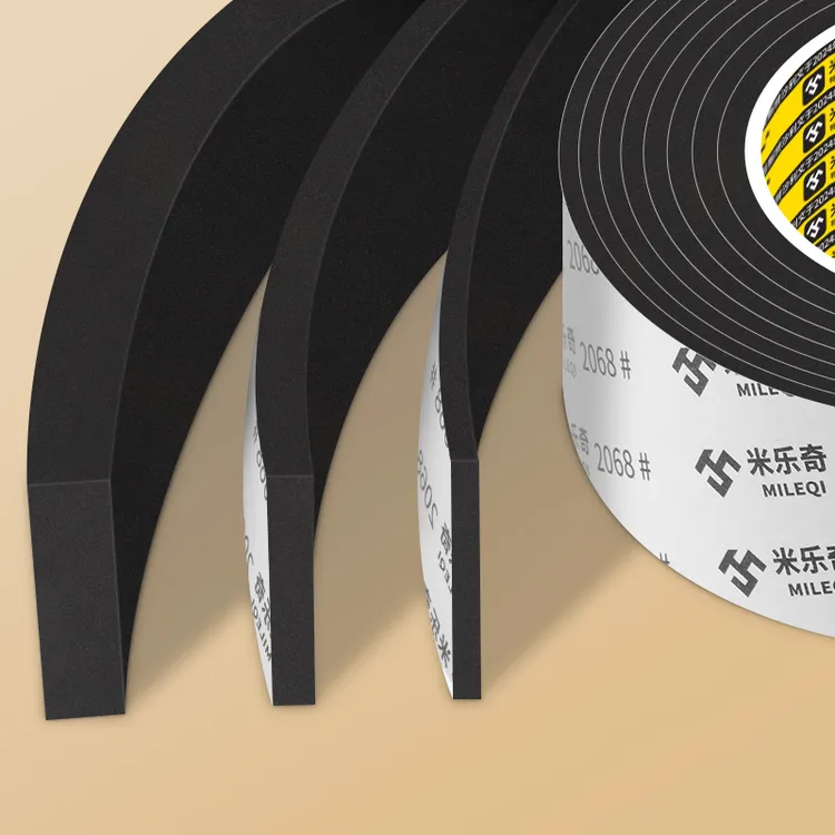 eva泡棉单面胶海绵胶带泡棉泡沫胶黑胶布带背胶锂电池减震棉防撞