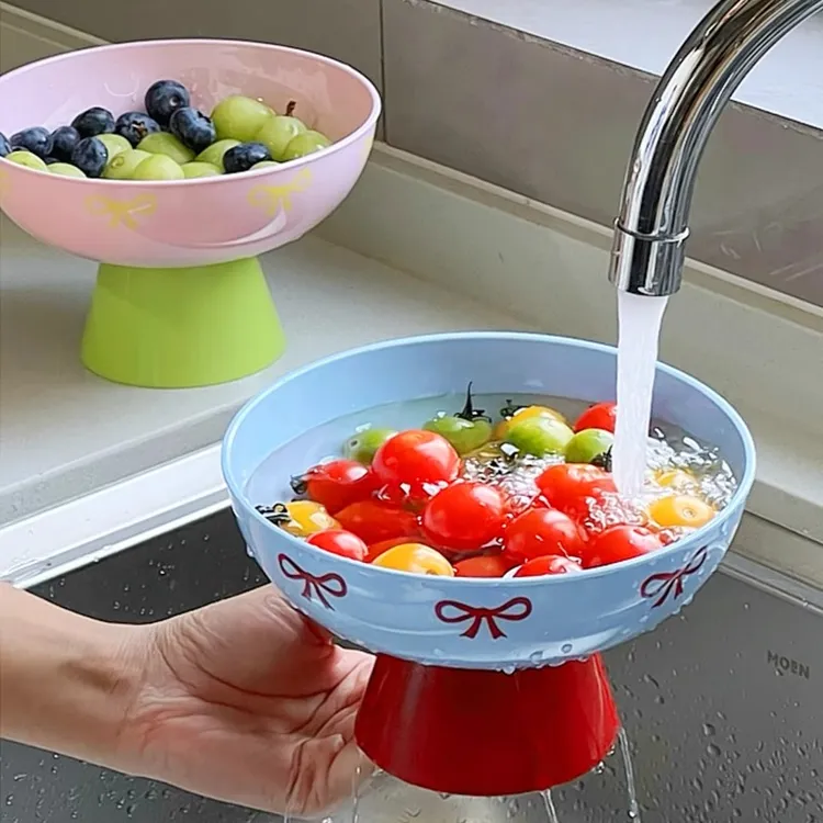 水果盘客厅茶几家用果盘碗洗菜盆沥水篮零食干果盘高颜值家居好物