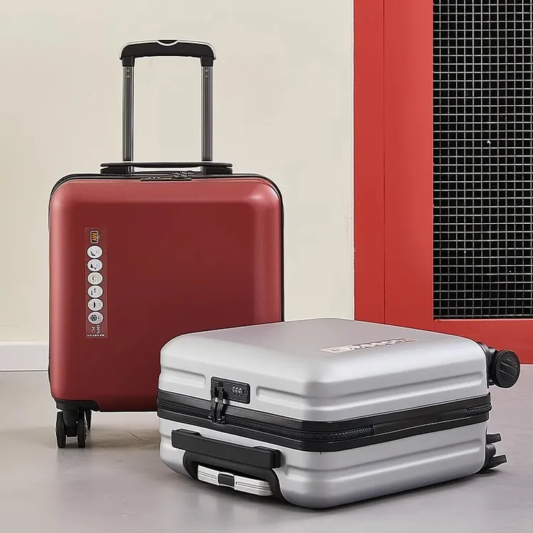 商务轻便登机行李箱pc防刮耐磨女小型16寸免托运密码拉杆旅行箱18