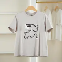 麦迪尚品【unbl】5090597 夏季简约短袖T恤上衣品牌女装