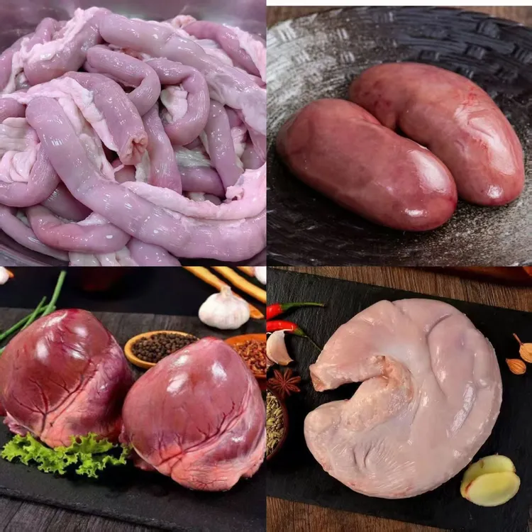 新鲜猪副系列【猪肚】【猪腰】【猪心】【生肠头】【竹肠】真空后带少许水分
