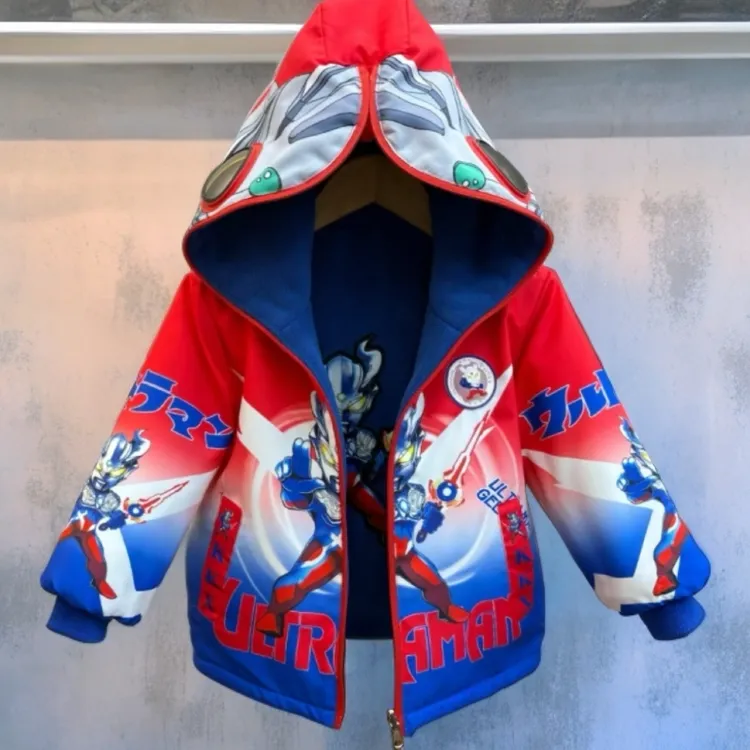 【加绒双面穿】奥特曼衣服2025新款深秋款加绒加厚双面穿外套冲锋衣