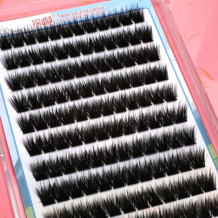 免胶13mm加长加密大容量超浓密分段式五层自己嫁接大眼假睫毛推荐