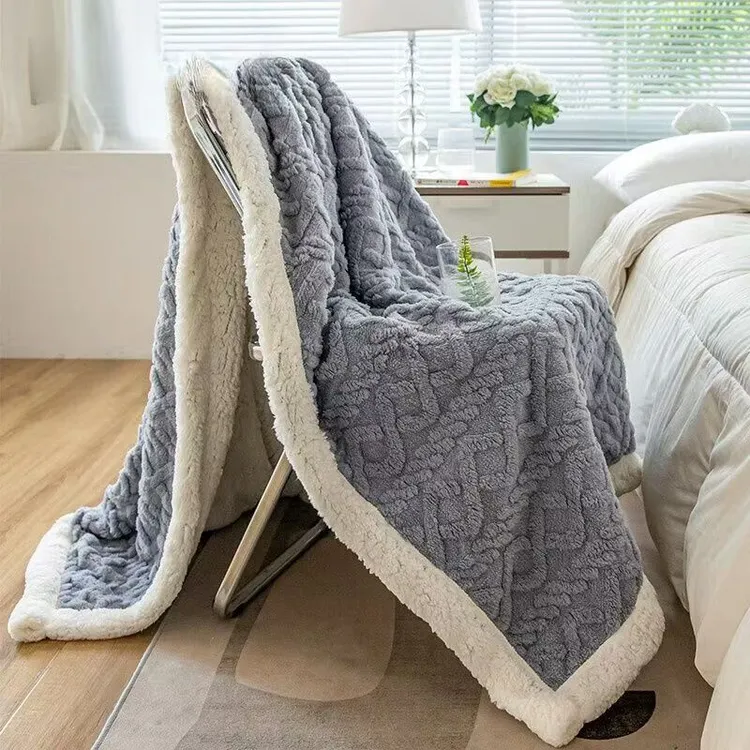 休闲小毛毯塔芙绒加厚羊羔绒披肩毯盖毯空调毯办公室户外旅行毯