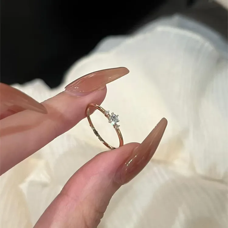 柯柒 铜合金戒指 璀璨星河戒指轻奢设计小众ins风调节开口戒手饰