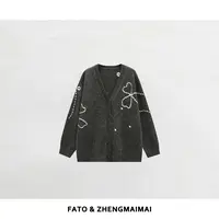 【郑买买】珍妮花园 秋季新款时尚简约刺绣独特漂亮毛衣 CC50816M1