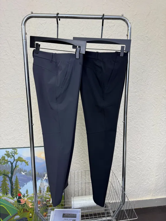 商系男士冬季加绒保暖内里压胶舒适休闲长裤时尚男式弹力锥版户外