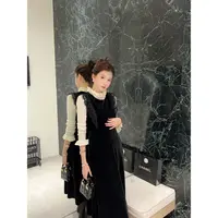 【芝士Cheese】卡戴珊协奏曲 丝绒背心高级感拼接法式背心连衣裙