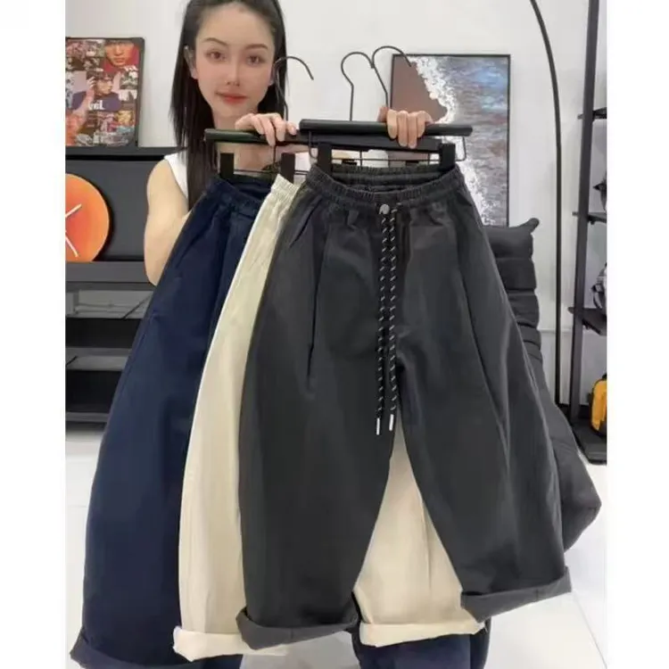 迪布乐1【原版正品国庆出游100棉】秋季新款纯棉男女童韩版休闲裤