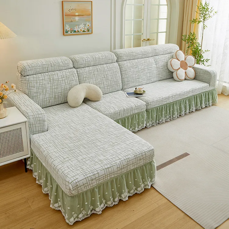全包弹力沙发套新款简约四季通用型直排贵妃沙发罩防抓防滑沙发垫