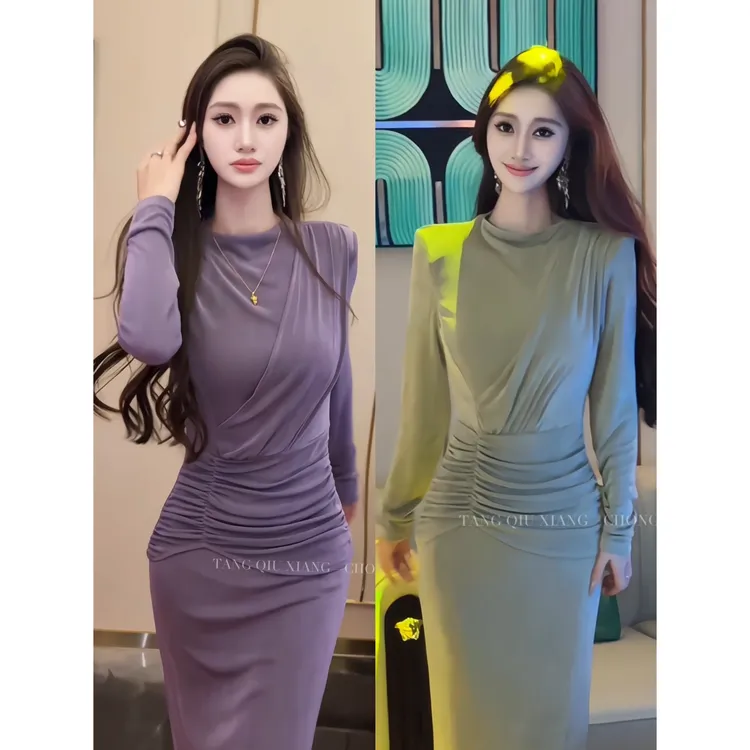 【闪耀绮梦】新品修身气质高级感包臀连衣裙