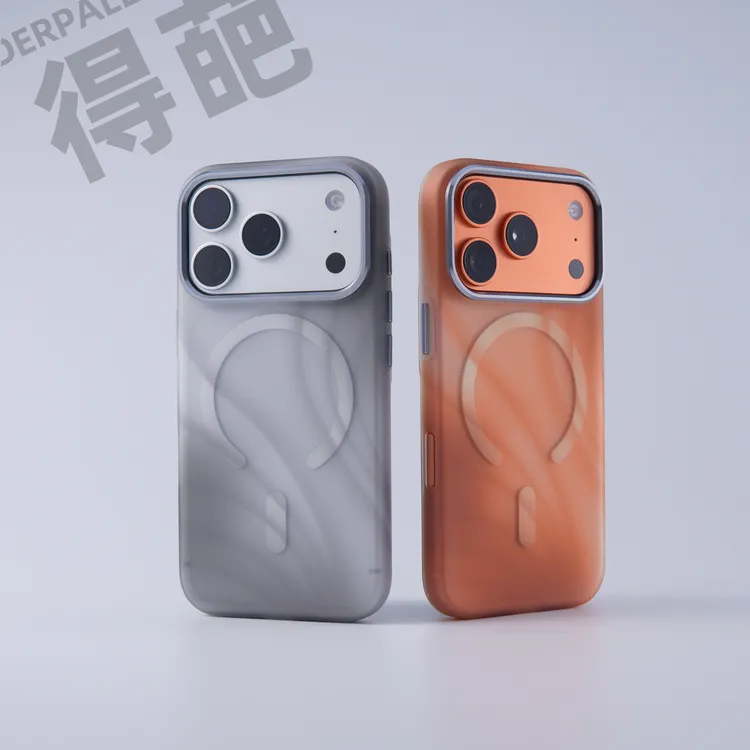 得葩半透光影艺术苹果17promax磁吸手机壳iphone16时尚轻薄防摔15