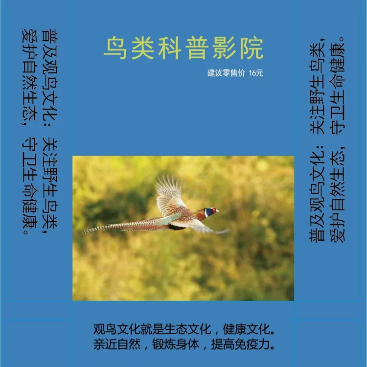 《鸟类科普影院》鸟类科普广告扑克（拍1件发2盒）
