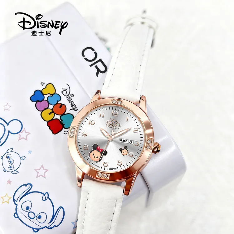 迪士尼儿童手表上学专用女童小学生初中生官方正版生日礼物