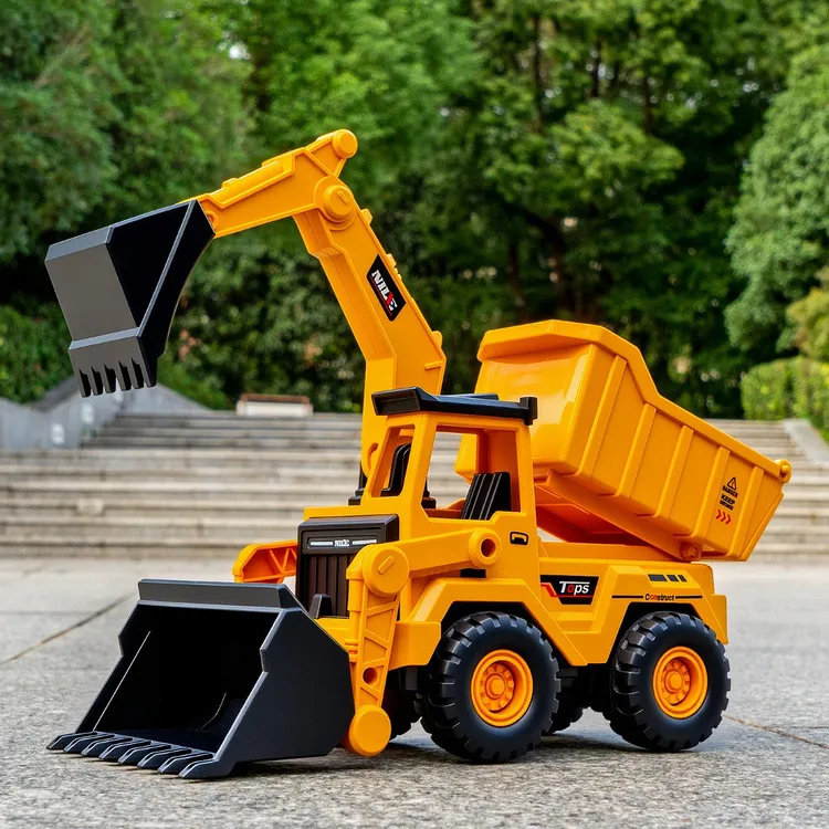 2025新款惯性挖掘机玩具3-6岁儿童挖掘推土机玩具摆地摊儿童玩具