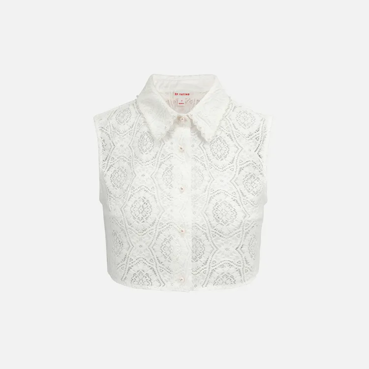EP YAYING雅莹饰品 叠穿装饰白色假领打底内搭上衣 2025新品ZN01A